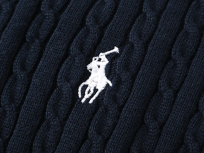 Style number: 2501 P200 Polo Ralph Lauren sweater Pony embroidered cable style single-breasted long-sleeved knit Color: White Pink Black Navy Gray Size: S (90-100) m (110-120) L (130-140) xL (150-160)